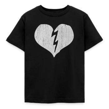 Le coeur, le symbole du cœur, les signes du cœur, les cœurs, les cœurs, - T-shirt Enfant - noir - Devant - AI Model Kid Female (0cm)