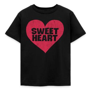 Le coeur, le symbole du cœur, les signes du cœur, les cœurs, les cœurs, - T-shirt Enfant - noir - Devant - AI Model Kid Female (0cm)
