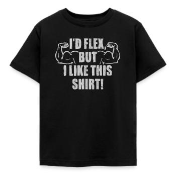 fitness witz, bodybuilding witz spruch, cardio wit - Kinder T-Shirt - Schwarz - Vorne - AI Model Kid Female (0cm)