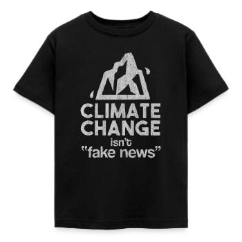 Klimawandel, aktivist, umweltschutz, naturschutz, - Kinder T-Shirt - Schwarz - Vorne - AI Model Kid Female (0cm)