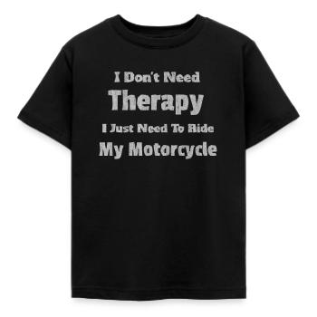 Moto, moto club, motos américaines, - T-shirt Enfant - noir - Devant - AI Model Kid Female (0cm)