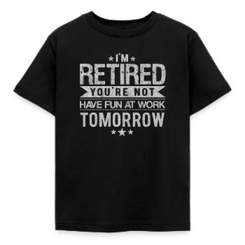 Rente, Rentner, In die rente, rentner 2019, rentne - Kinder T-Shirt - Schwarz - Vorne - AI Model Kid Female (0cm)