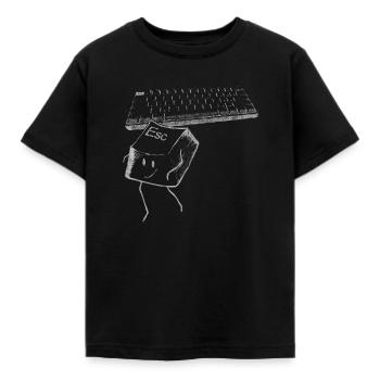 Nerd, geek, intelligence, informatique - T-shirt Enfant - noir - Devant - AI Model Kid Female (0cm)