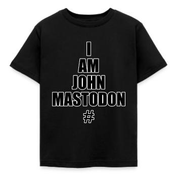 Je m’appelle John Mastadon! Qui ne l’est pas? - T-shirt Enfant - noir - Devant - AI Model Kid Female (0cm)