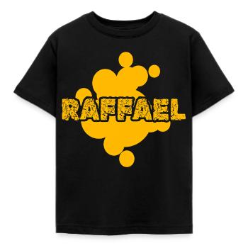 Painter Raphael - Kids' T-Shirt - black - Front - AI Model Kid Female (0cm)