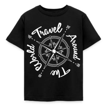 Cadeau de voyage et de voyage - T-shirt Enfant - noir - Devant - AI Model Kid Female (0cm)