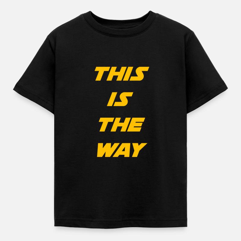 das ist der weg05 - Kinder T-Shirt - Schwarz