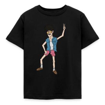 Mc Thunder - Kinder T-Shirt - Schwarz - Vorne - AI Model Kid Female (0cm)