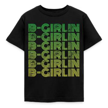 B-Girlin Breakdance Girl - Kinder T-Shirt - Schwarz - Vorne - AI Model Kid Female (0cm)