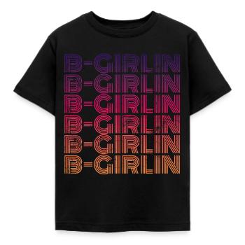 Breakdance Girl b-girl b-girlin - Kinder T-Shirt - Schwarz - Vorne - AI Model Kid Female (0cm)