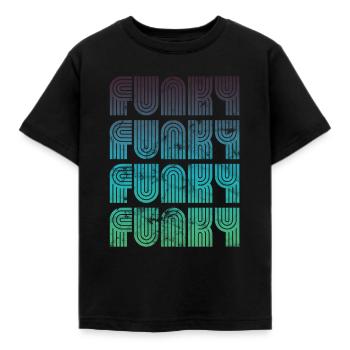 Funky Vintage - T-shirt Enfant - noir - Devant - AI Model Kid Female (0cm)