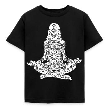 Idée de cadeau de cadeau de yoga - T-shirt Enfant - noir - Devant - AI Model Kid Female (0cm)