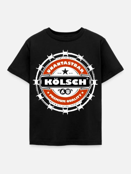Unantastbar Kölsch - Kinder T-Shirt - Schwarz