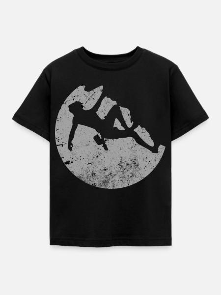 Klettern - Kinder T-Shirt - Schwarz