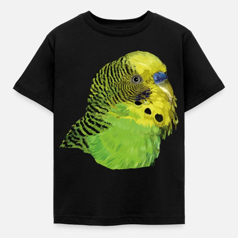 Australischer Sittich - Kinder T-Shirt - Schwarz