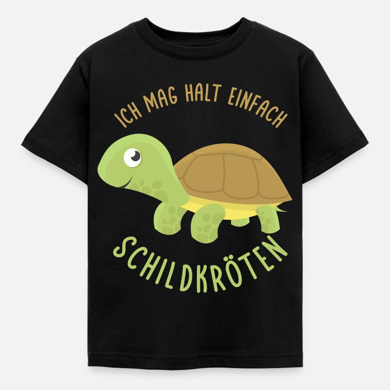 Schildkröten - Kinder T-Shirt - Schwarz