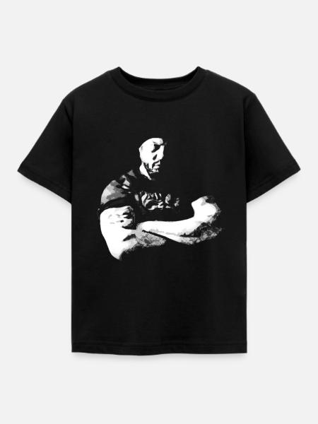 Strong Man - Kinder T-Shirt - Schwarz