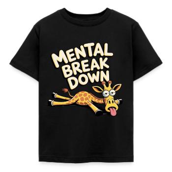 Mental break down Giraffe - Kinder T-Shirt - Schwarz - Vorne - AI Model Kid Female (0cm)