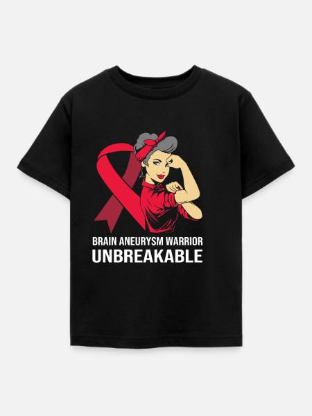 Aneurysma Gehirn - Kinder T-Shirt - Schwarz