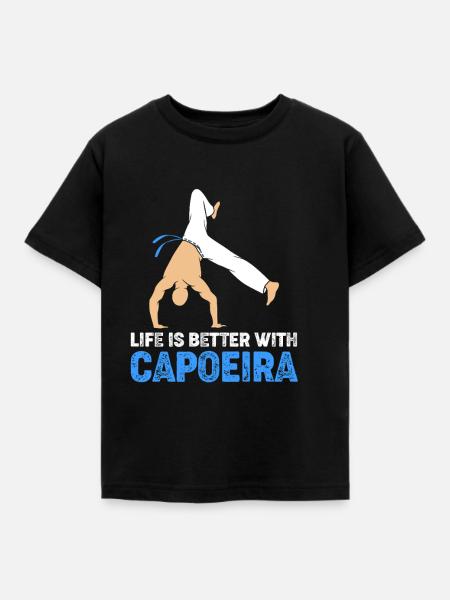 Capoeira - Kinder T-Shirt - Schwarz