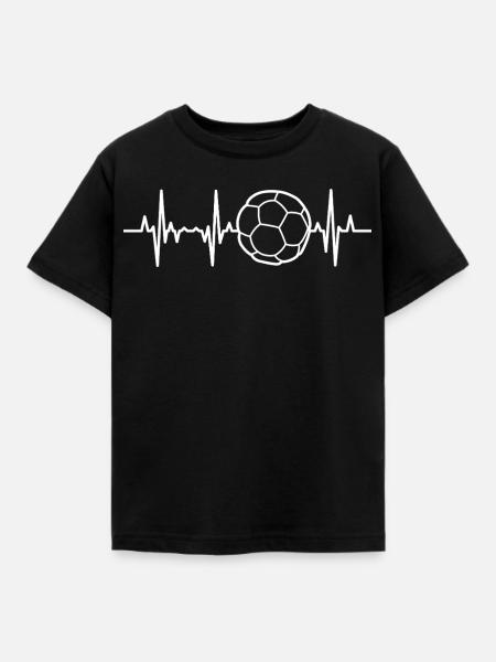 Handball Herzschlag - Kinder T-Shirt - Schwarz