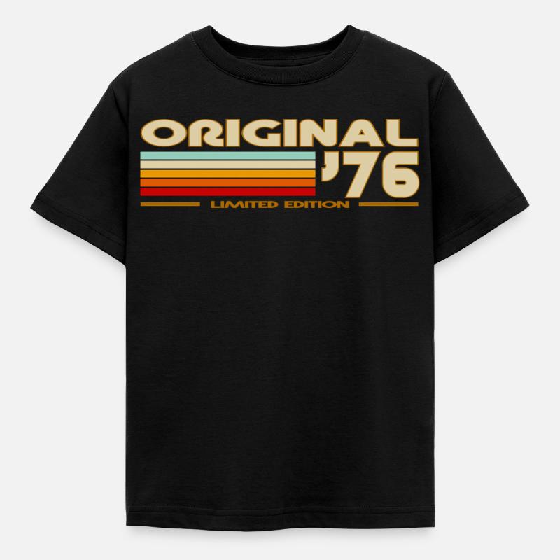1976 - Kinder T-Shirt - Schwarz