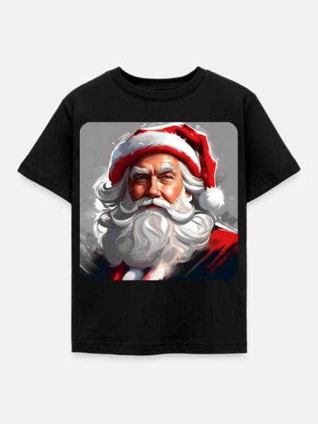Santa Claus - Kinder T-Shirt - Schwarz