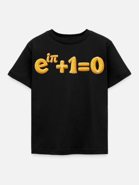 Euler-Identität, aber Mathematik - Kinder T-Shirt - Schwarz