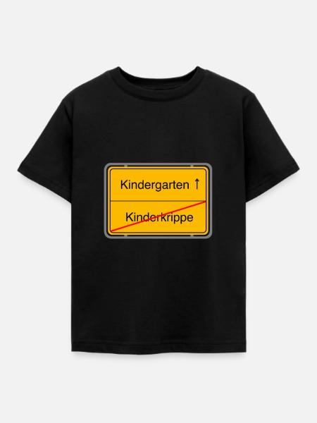 Kindergarten Kinderkrippe - Kinder T-Shirt - Schwarz