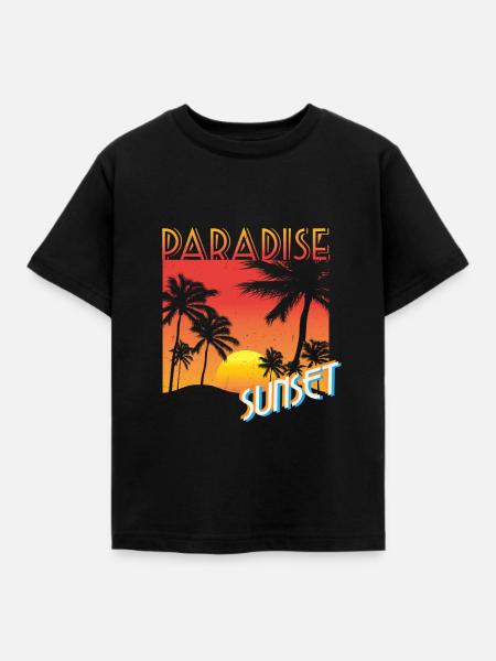 Strand - Kinder T-Shirt - Schwarz