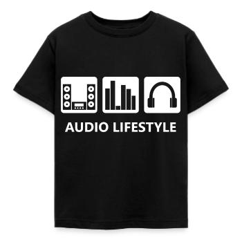Audio Lifestyle Amplificateur Equalizer Headphones - T-shirt Enfant - noir - Devant - AI Model Kid Female (0cm)