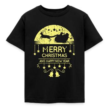 Weihnachten - Kinder T-Shirt - Schwarz - Vorne - AI Model Kid Female (0cm)