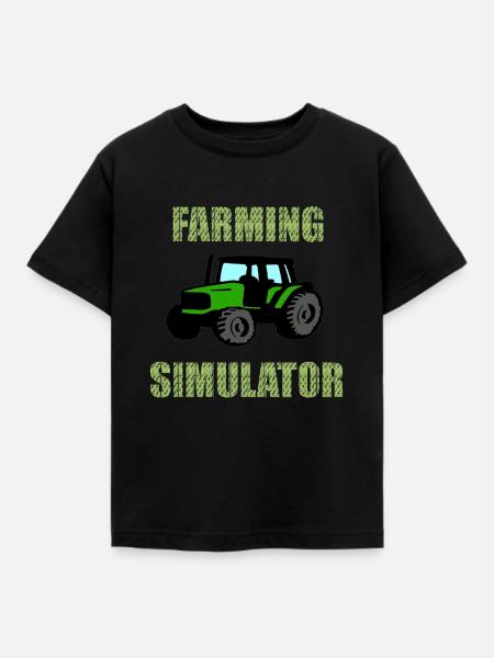 Farming Simulator - Kids' T-Shirt - black
