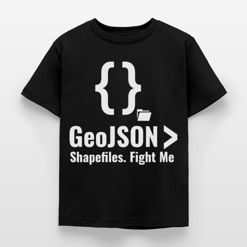 GeoJSON Shapefiles GIS Data Format Debate Kids' T-Shirt