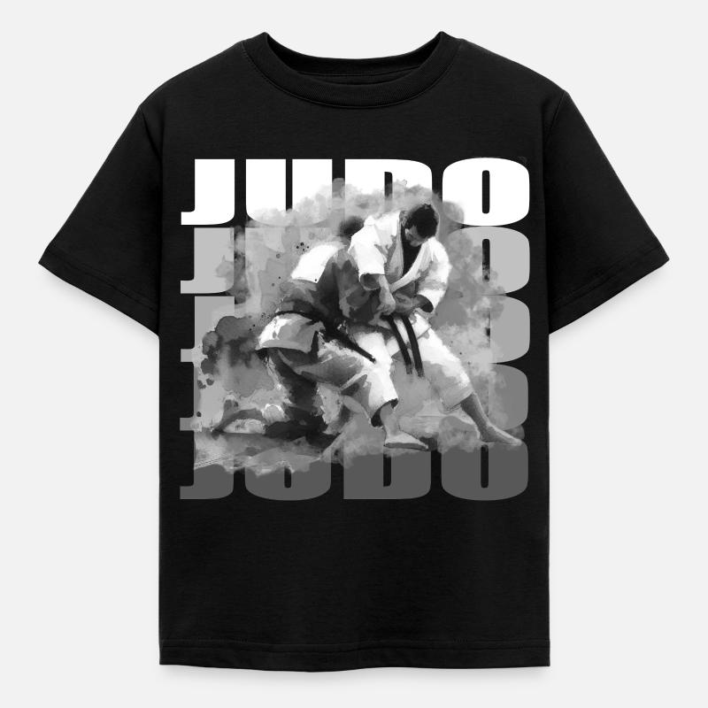 Judo - Kinder T-Shirt - Schwarz