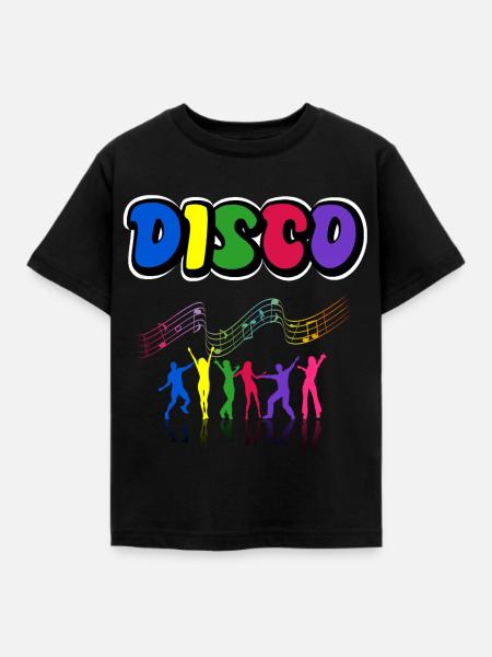 Disco - Kinder T-Shirt - Schwarz