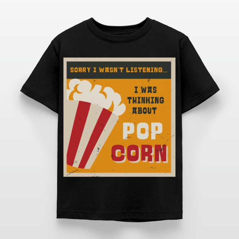Manger du pop-corn Ironic Saying Corn Pop Corn T-shirt Enfant