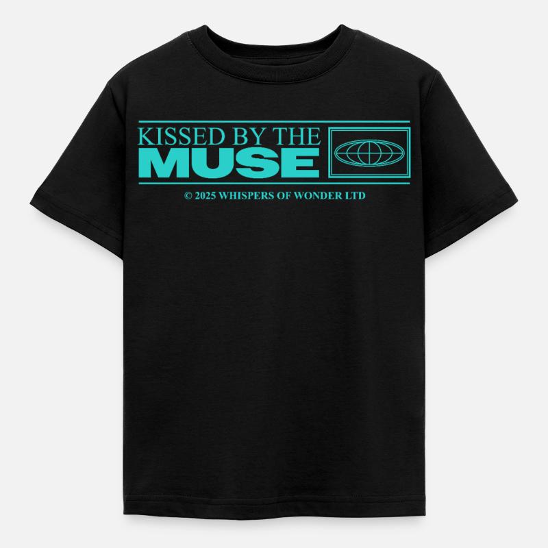 Inspiriert & Kreativ – Ästhetisches Statement - Kinder T-Shirt - Schwarz