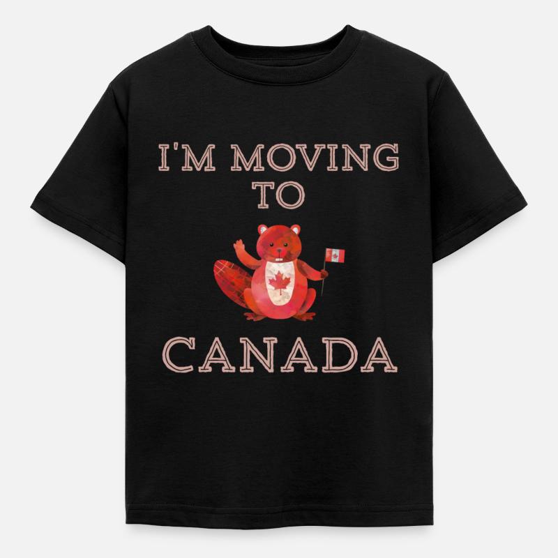 Je déménage au Canada Beaver Canada Gift Toronto - T-shirt Enfant - noir