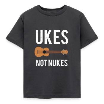 music - Kids' T-Shirt - dark grey - Front - AI Model Kid Female (0cm)