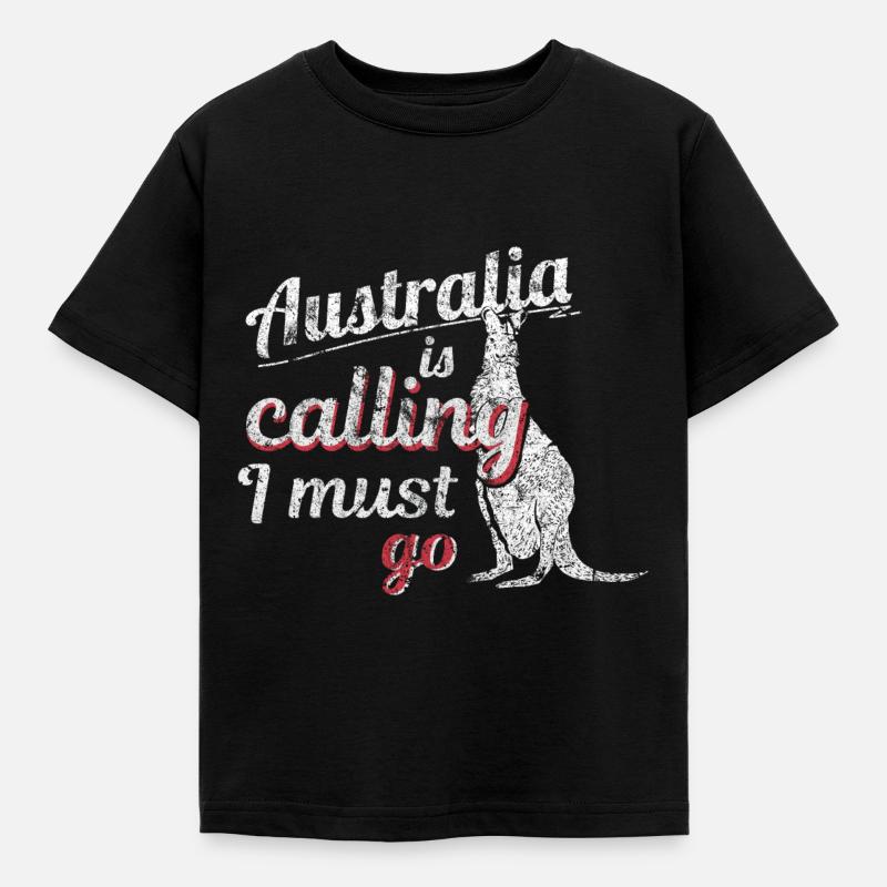 Australia - Kids' T-Shirt - black