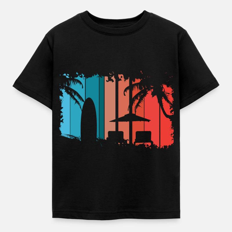 Beach - Kids' T-Shirt - black