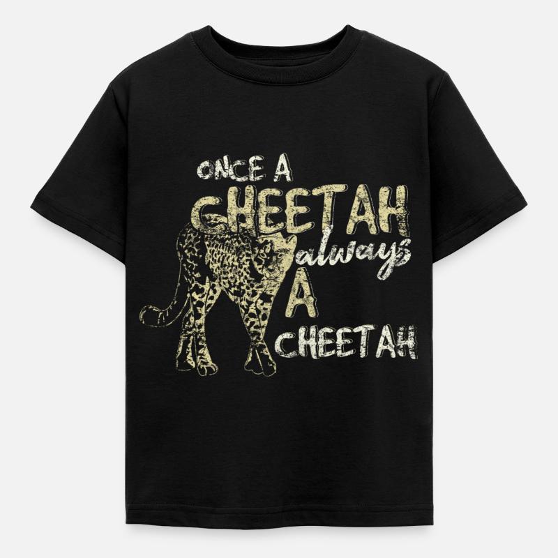cheetah - Kids' T-Shirt - black