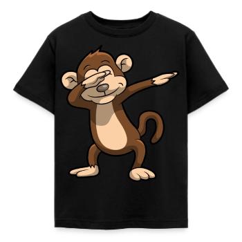 Dabbing Affe lustig Geschenk Kind Geburtstag - Kinder T-Shirt - Schwarz - Vorne - AI Model Kid Female (0cm)