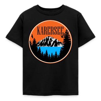 karersee - Kinder T-Shirt - Schwarz - Vorne - AI Model Kid Female (0cm)