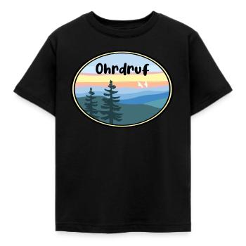 Ohrdruf Landschaft - Kinder T-Shirt - Schwarz - Vorne - AI Model Kid Female (0cm)