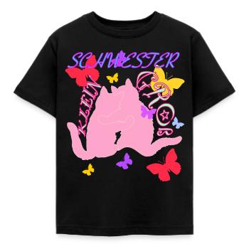 Große Schwester Kleine Schwester - Kinder T-Shirt - Schwarz - Vorne - AI Model Kid Female (0cm)