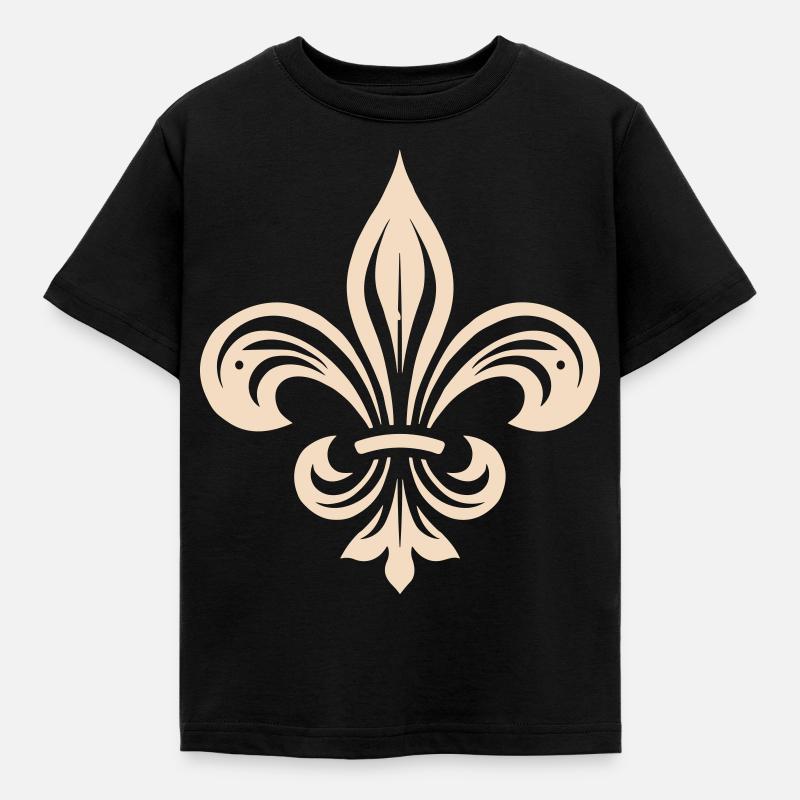 fleur de lis - Kids' T-Shirt - black