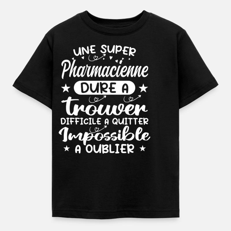 A Super Pharmacist - Pharmacist Gift - Kids' T-Shirt - black