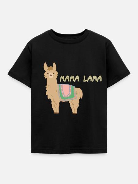 Maman lama - T-shirt Enfant - noir
